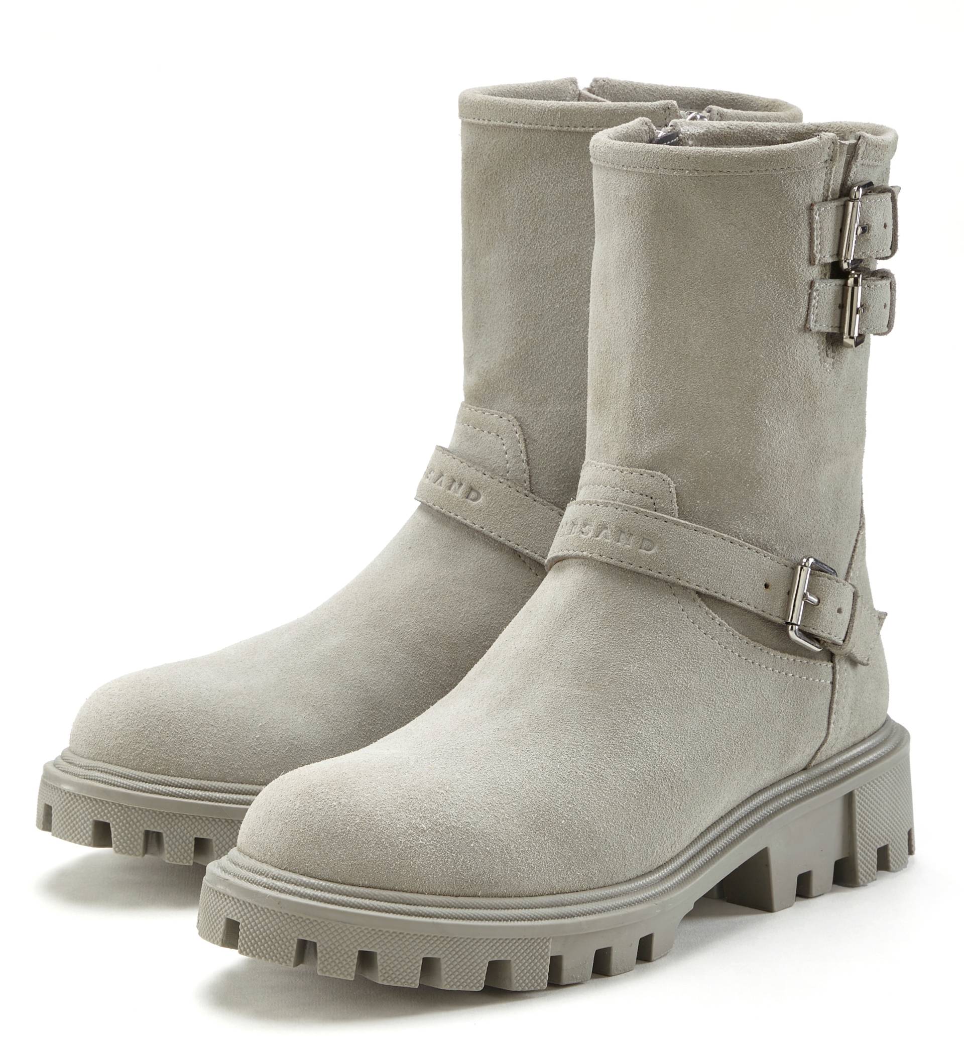 Elbsand Stiefelette, aus Leder mit trendigen Zierschnallen, Stiefel, Boots Elbsand Stiefelette, aus Leder mit trendigen Zierschnallen, Stiefel, Boots von Elbsand