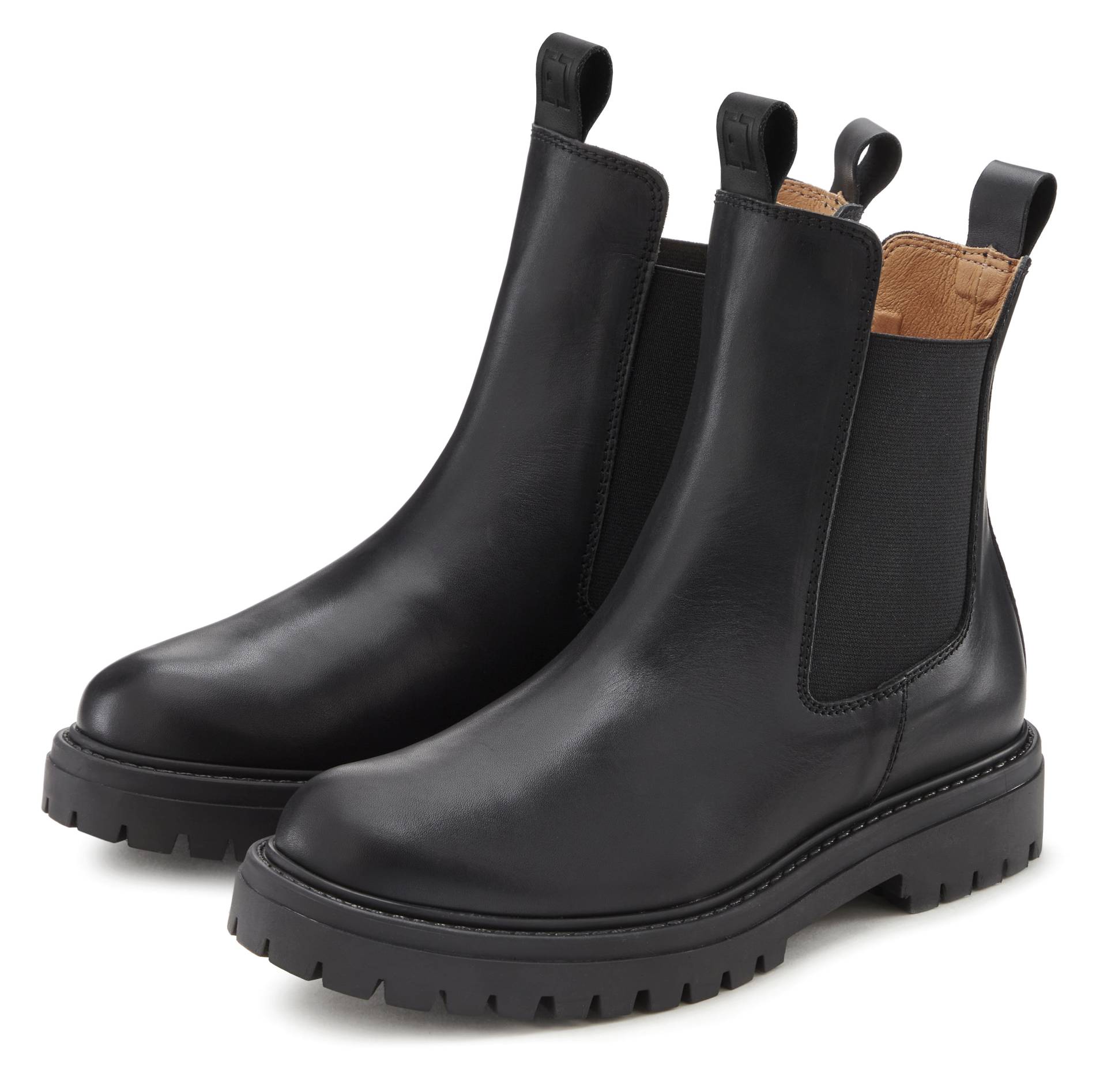 Elbsand Stiefelette, Chelseaboots, Schlupfstiefel, Bikerboots aus Leder Elbsand Stiefelette, Chelseaboots, Schlupfstiefel, Bikerboots aus Leder von Elbsand