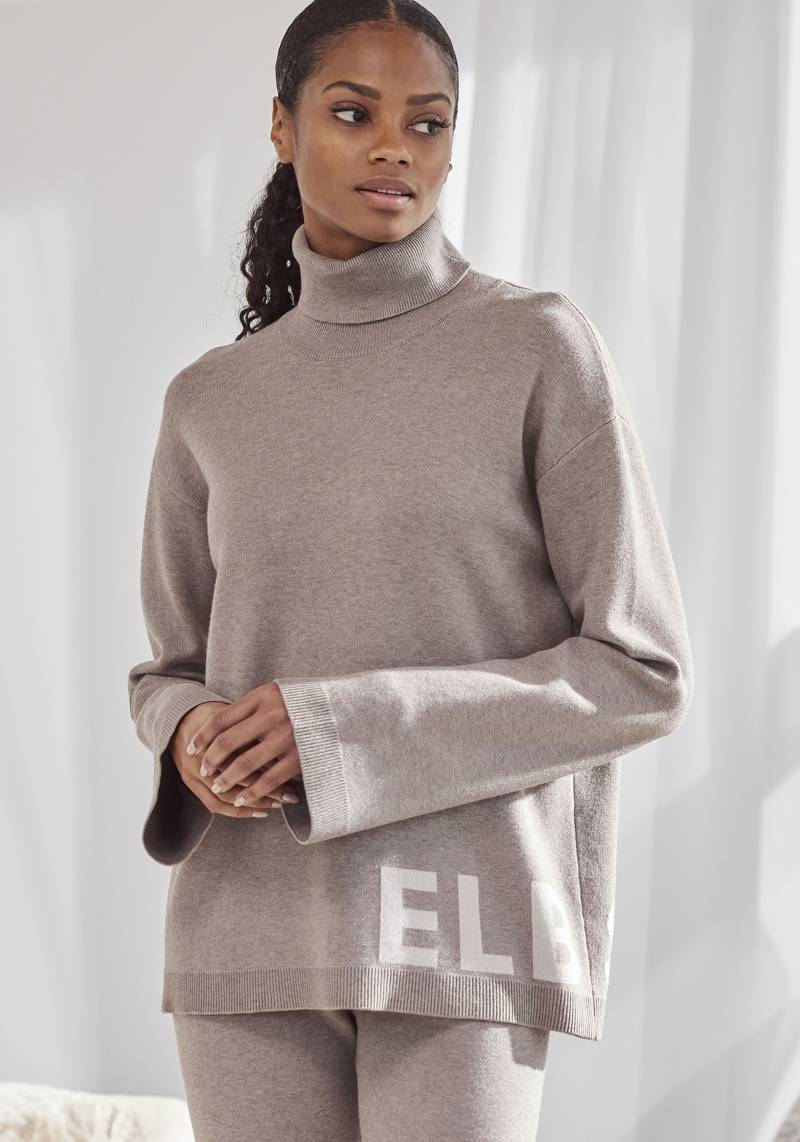 Elbsand Sweater »- Strickpullover - Rollkragenpullover«, aus hochwertigem Strick und eingestricktem Logo, Loungewear von Elbsand