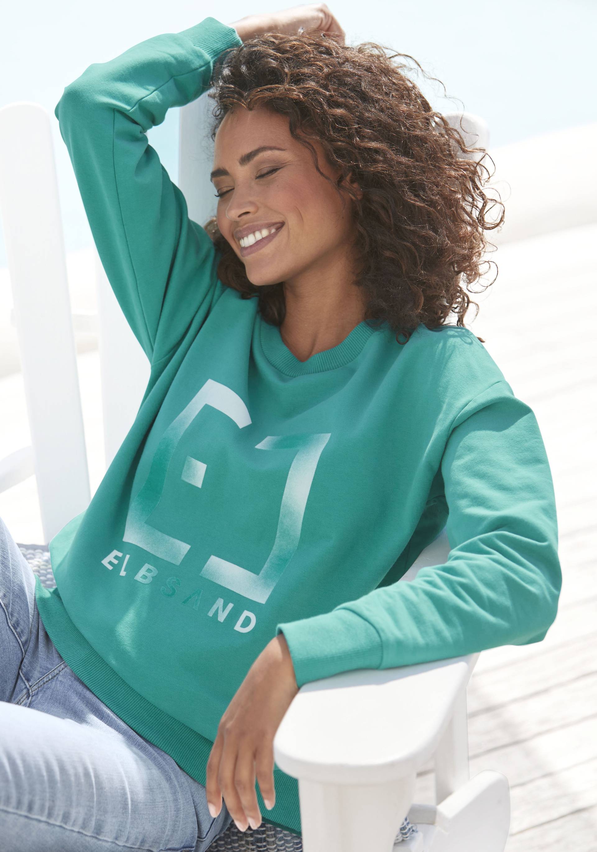 Elbsand Sweatshirt »Fionni«, mit grossem Logoprint, sportlich-casual von Elbsand