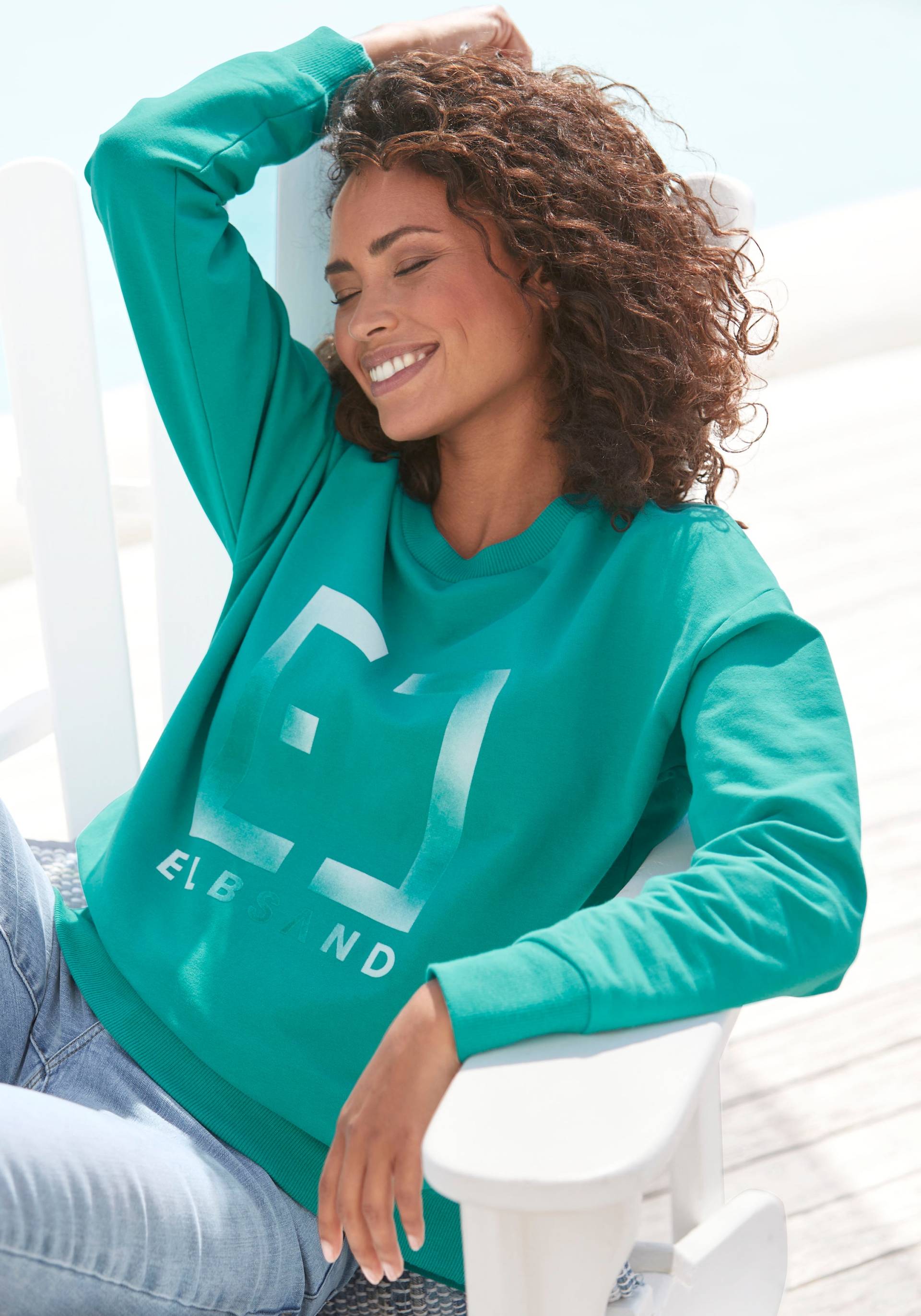 Elbsand Sweatshirt »Fionni«, mit grossem Logoprint, sportlich-casual von Elbsand