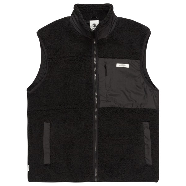 Element - Lake Sherpa Vest - Fleecegilet Gr L schwarz von Element