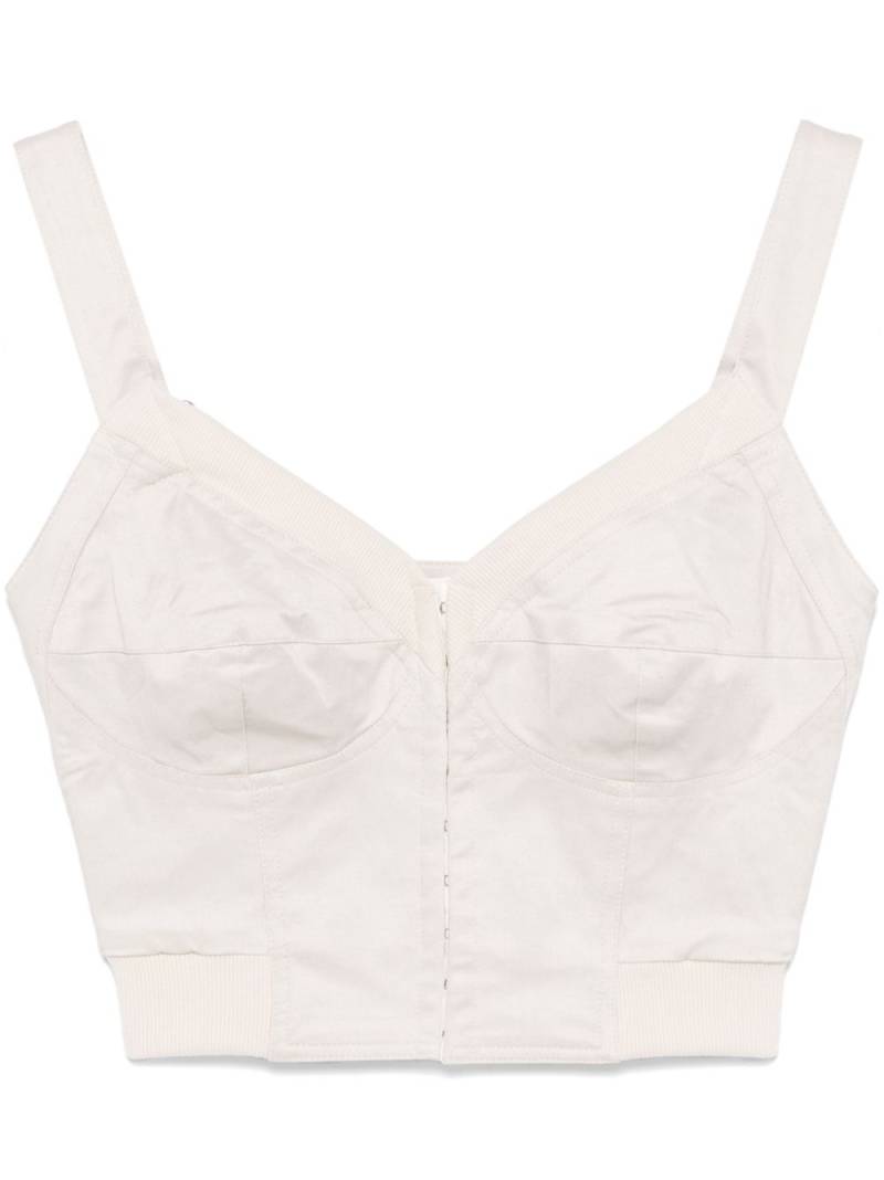 Elena Velez bustier-style top - Neutrals von Elena Velez