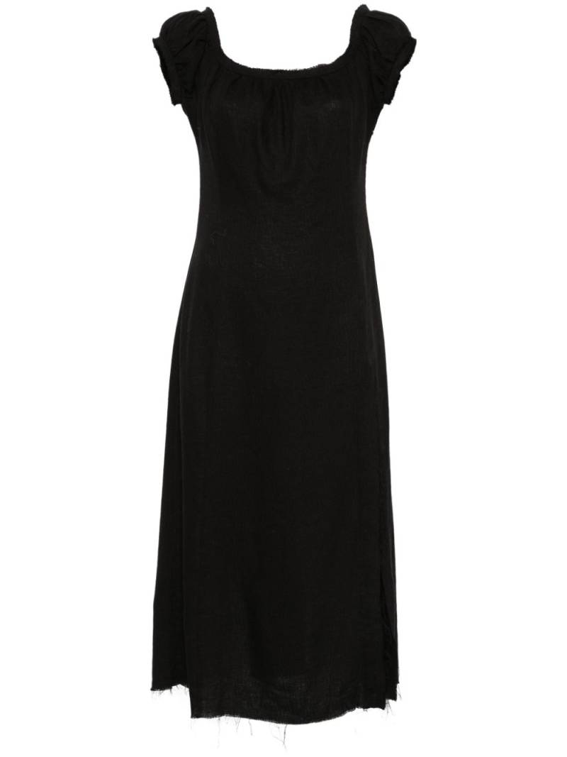 Elena Velez frayed midi dress - Black von Elena Velez