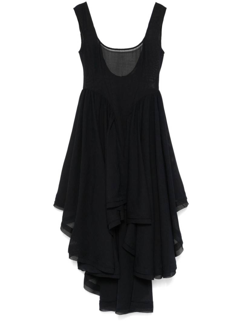 Elena Velez ruffled cocktail dress - Black von Elena Velez