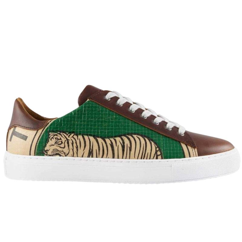 Sneaker Low - Green Tiger Damen Dunkelgrün 36 von Elephbo