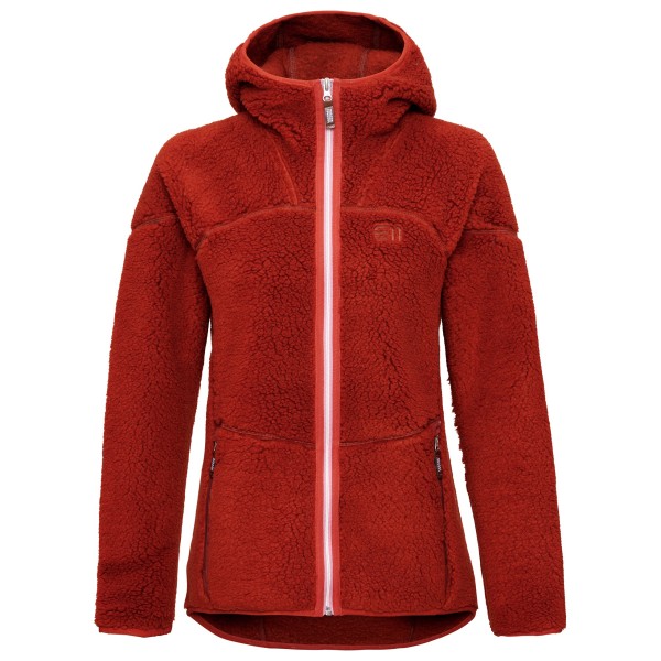 Elevenate - Women's Glacier Pile Hood - Fleecejacke Gr L;M;S;XL;XS braun;rot von Elevenate