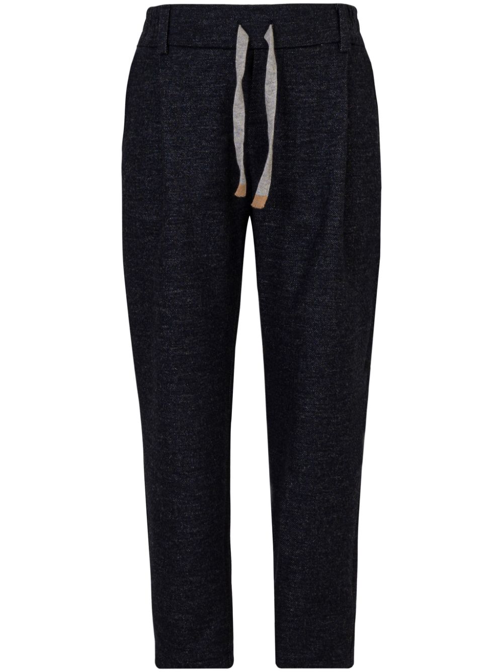 Eleventy Kids drawstring wool trousers - Blue von Eleventy Kids