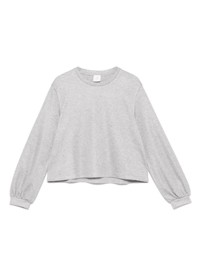 Eleventy Kids logo-embroidered sweatshirt - Grey von Eleventy Kids