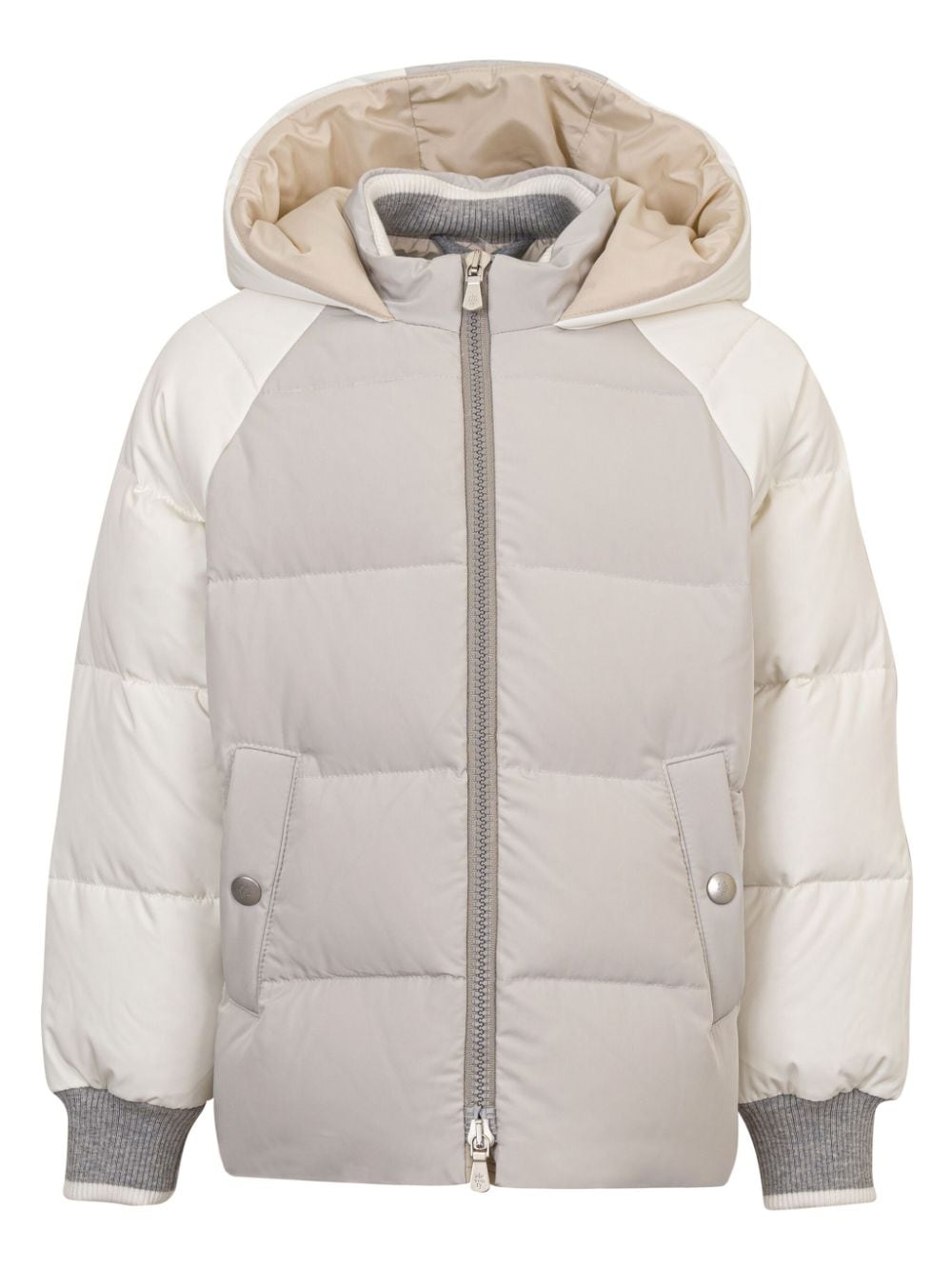 Eleventy Kids panelled padded jacket - Grey von Eleventy Kids