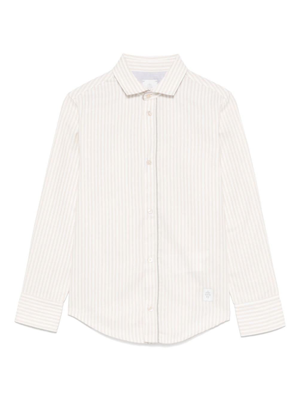 Eleventy Kids striped shirt - White von Eleventy Kids