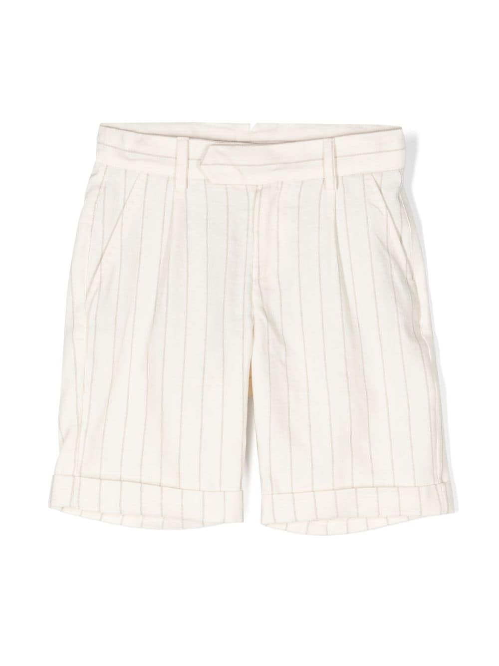 Eleventy Kids striped tailored shorts - Neutrals von Eleventy Kids