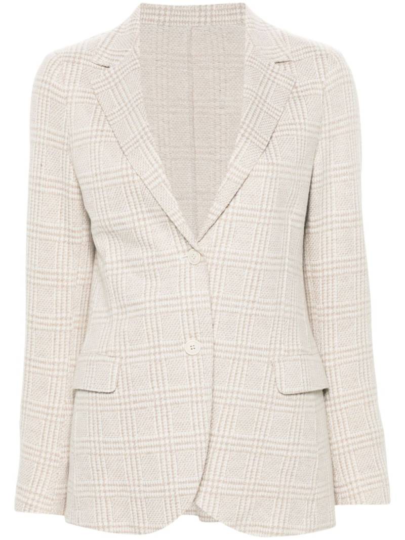 Eleventy Prince-of-Wales-check blazer - Neutrals von Eleventy