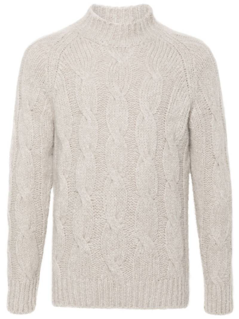 Eleventy cable-knit sweater - Grey von Eleventy