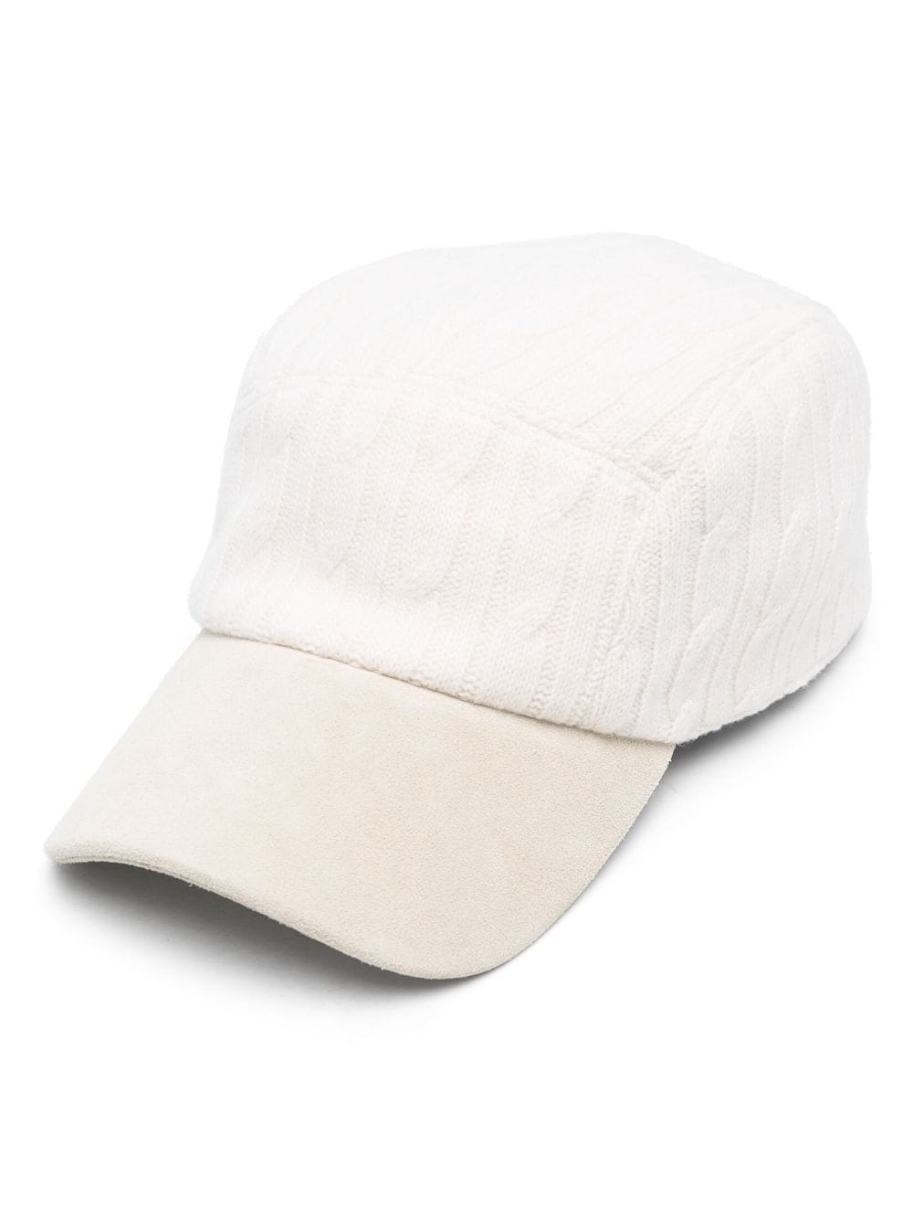 Eleventy cable-knitted baseball cap - Neutrals von Eleventy