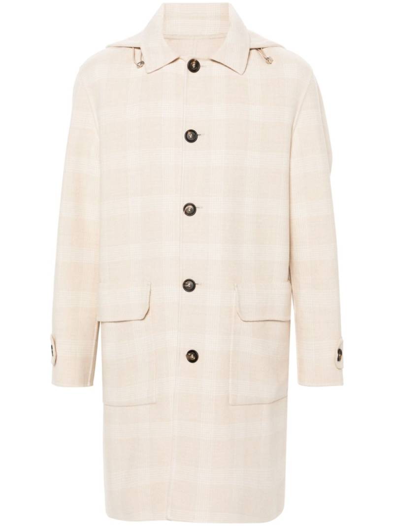 Eleventy checked coat - Neutrals von Eleventy