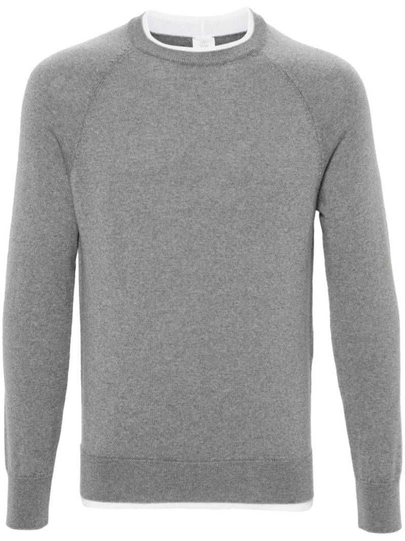 Eleventy contrasting-trim sweater - Grey von Eleventy