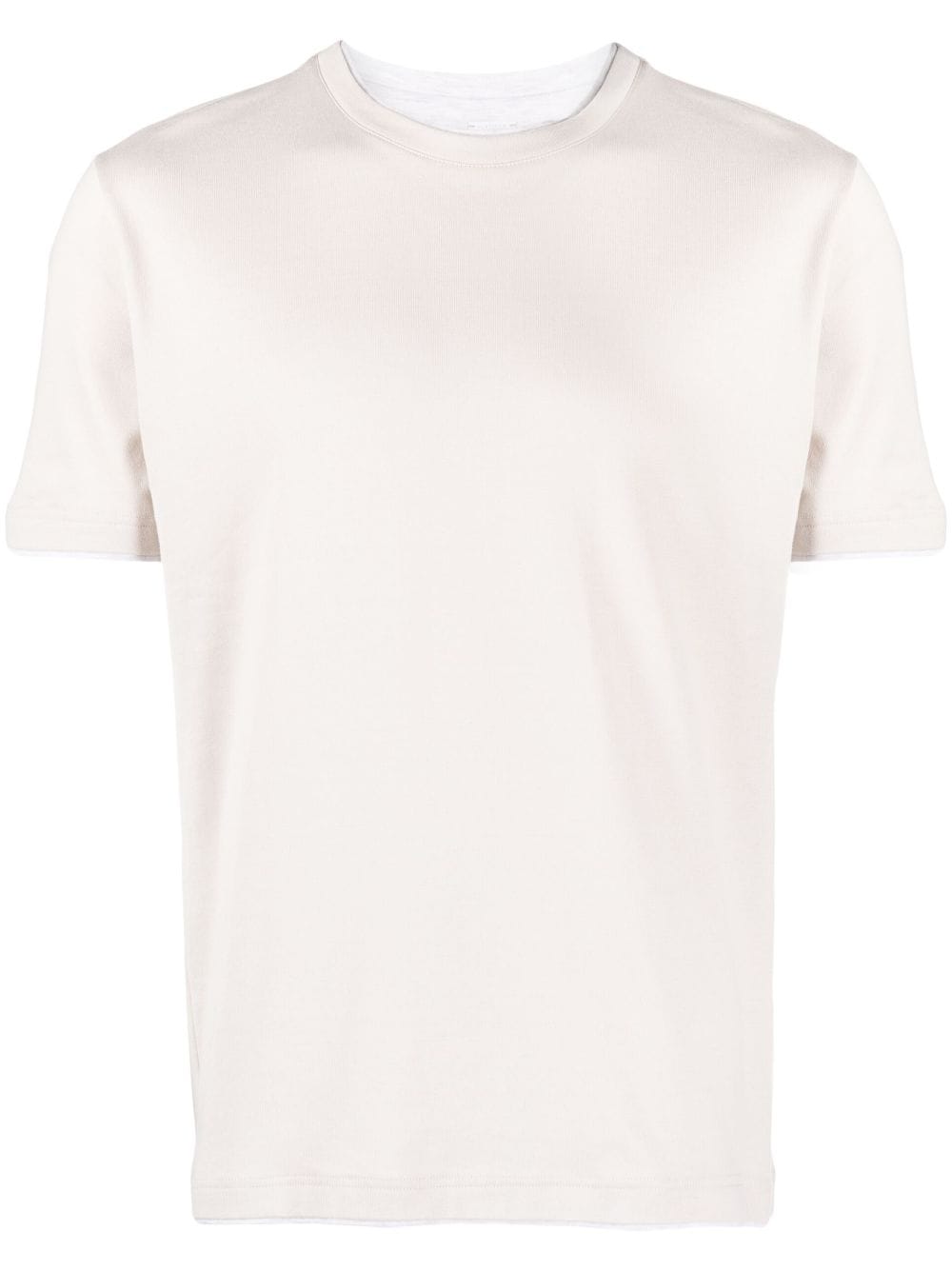 Eleventy crew-neck cotton T-shirt - Neutrals von Eleventy