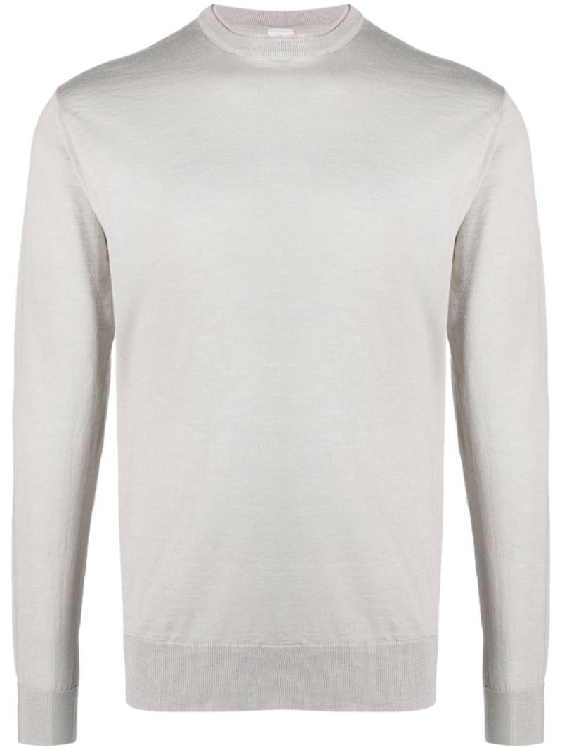 Eleventy crew neck wool-blend jumper - Grey von Eleventy