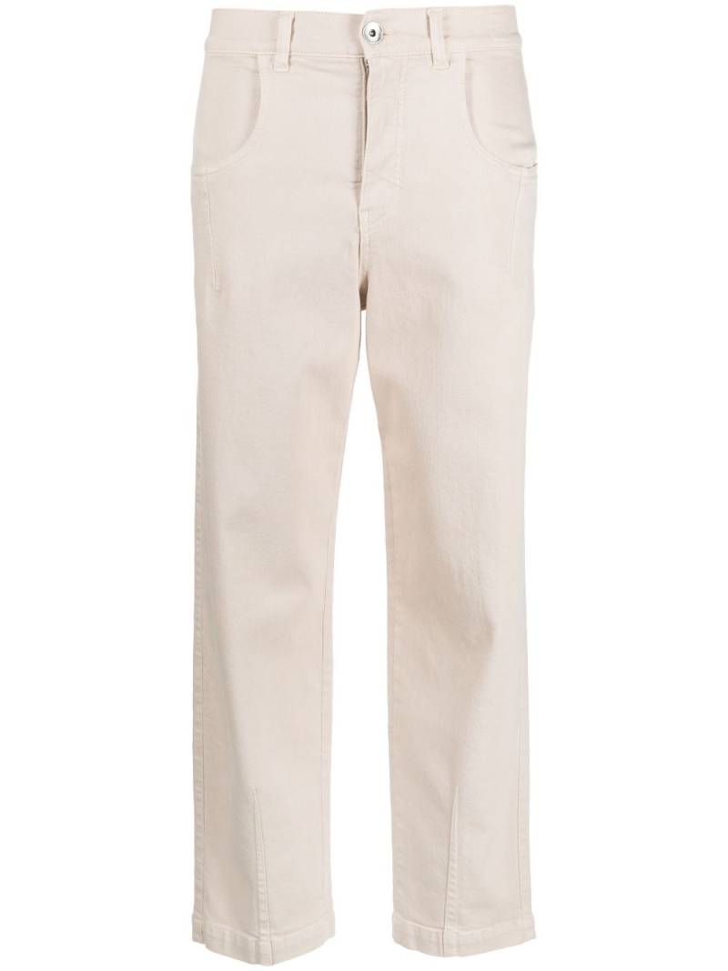 Eleventy cropped straight-leg jeans - Neutrals von Eleventy