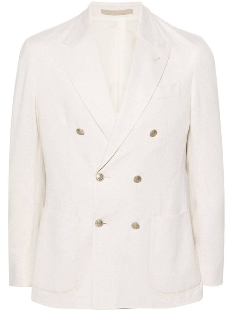 Eleventy double-breasted blazer - Neutrals von Eleventy