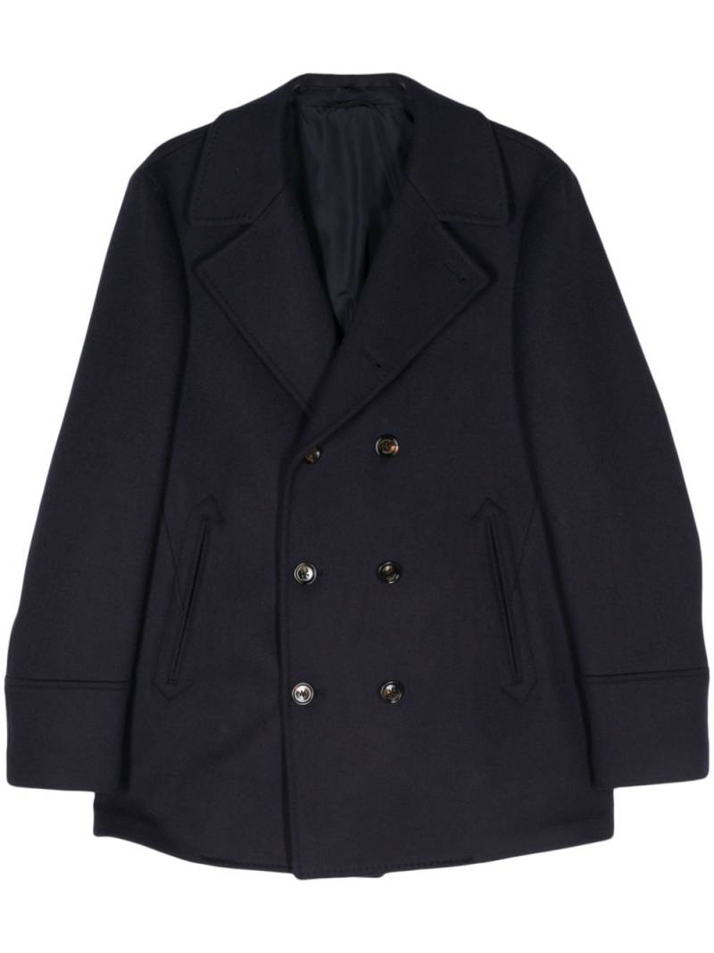 Eleventy double-breasted coat - Blue von Eleventy