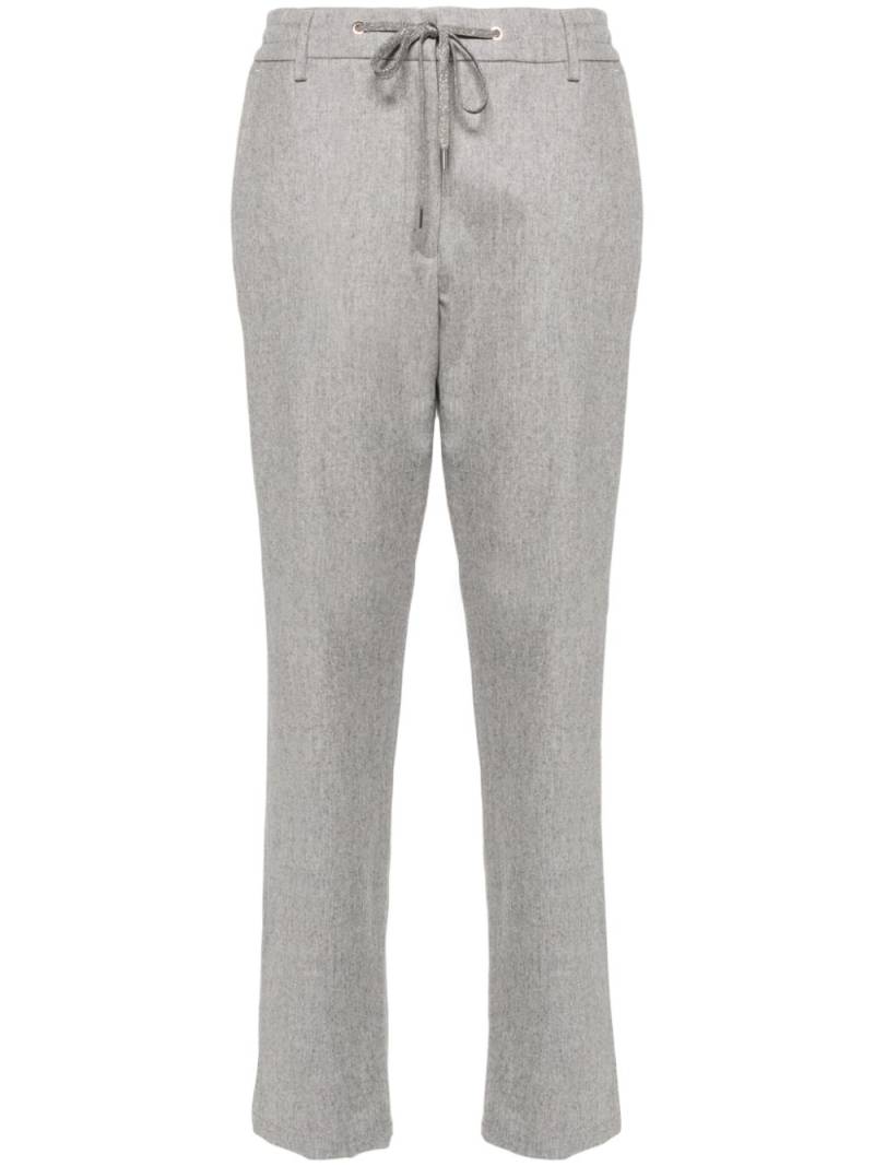 Eleventy drawstring-fastening trousers - Grey von Eleventy