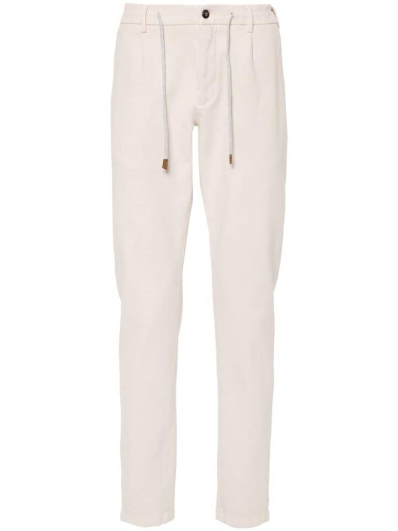 Eleventy drawstring-fastening trousers - Neutrals von Eleventy