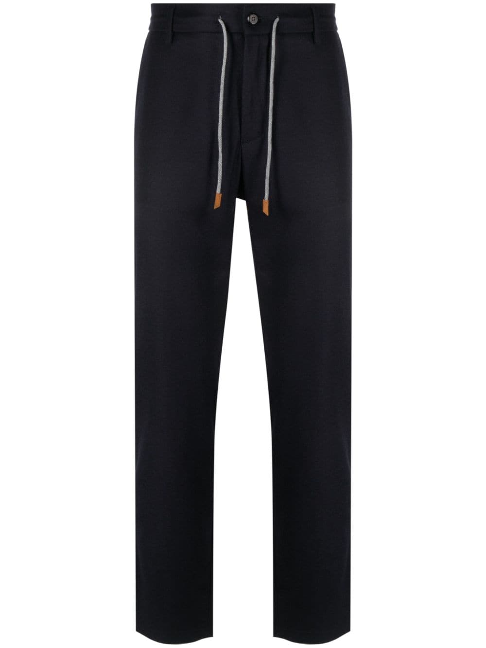 Eleventy drawstring-waist tapered-leg trousers - Blue von Eleventy