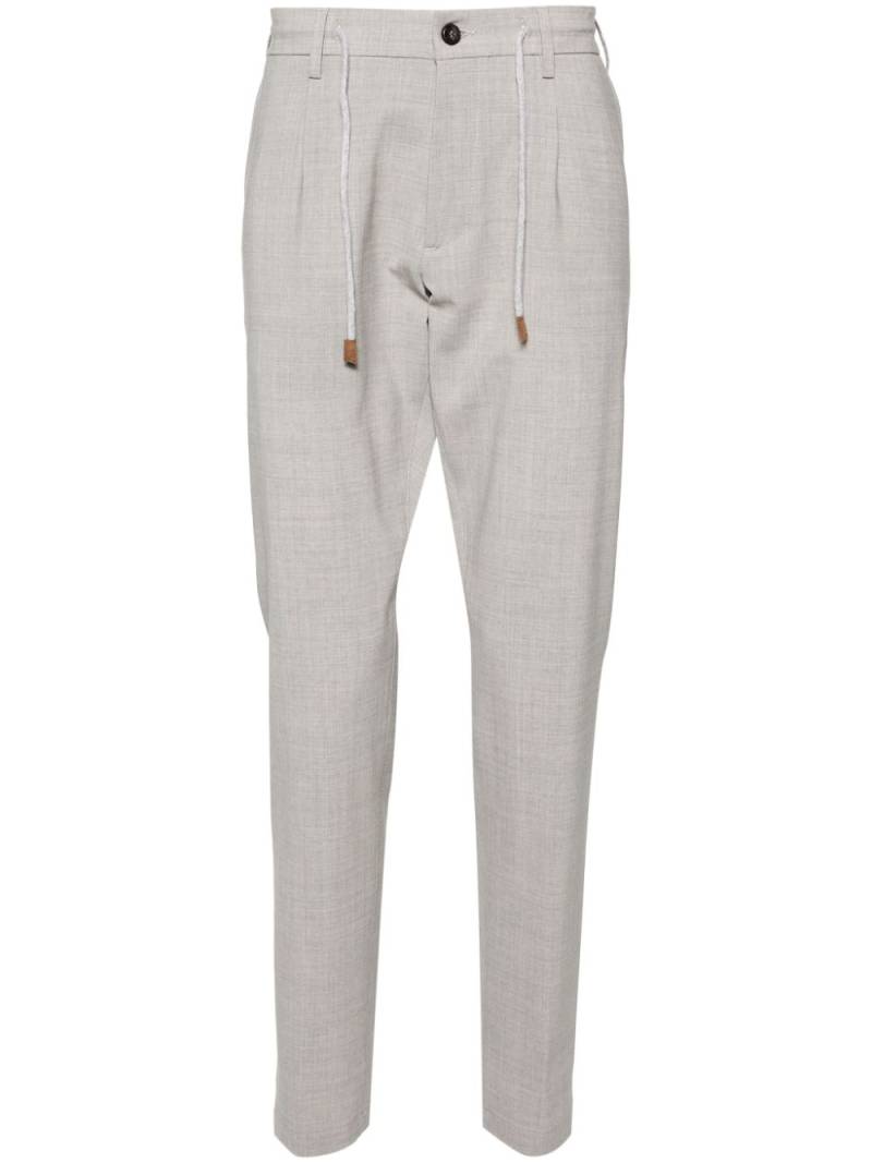 Eleventy drawstring-waist tapered trousers - Grey von Eleventy