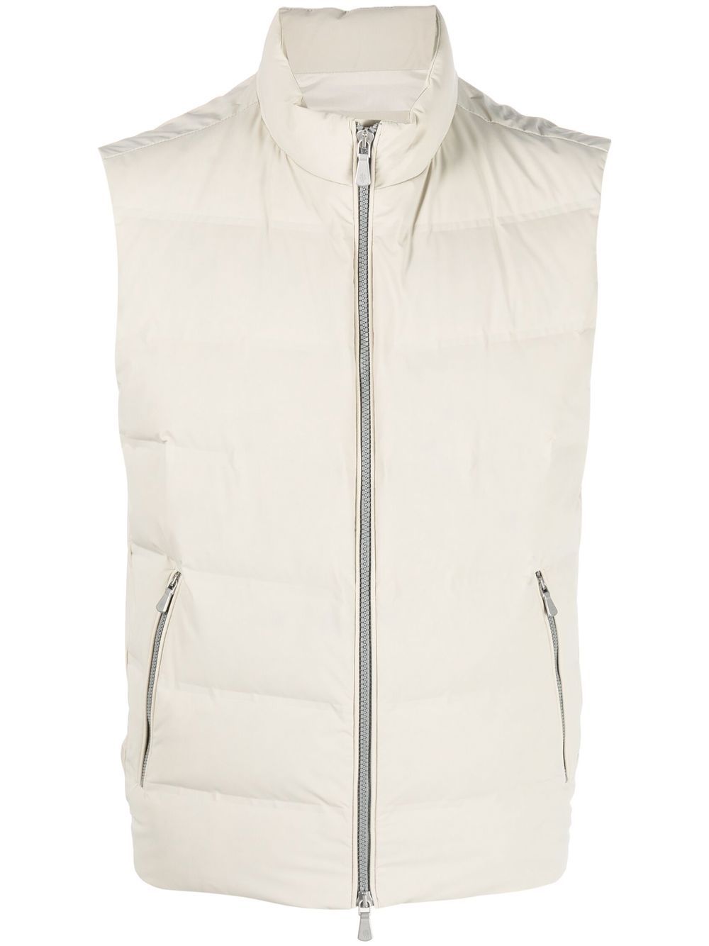 Eleventy feather-down padded gilet - Neutrals von Eleventy