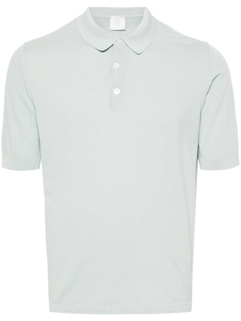 Eleventy fine-ribbed cotton polo shirt - Green von Eleventy