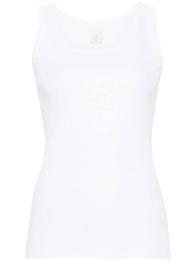 Eleventy fine-ribbed tank top - White von Eleventy