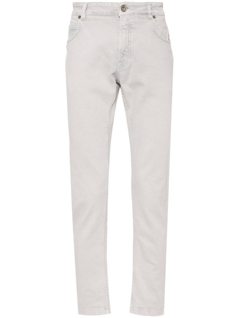 Eleventy five-pocket slim-cut jeans - Grey von Eleventy