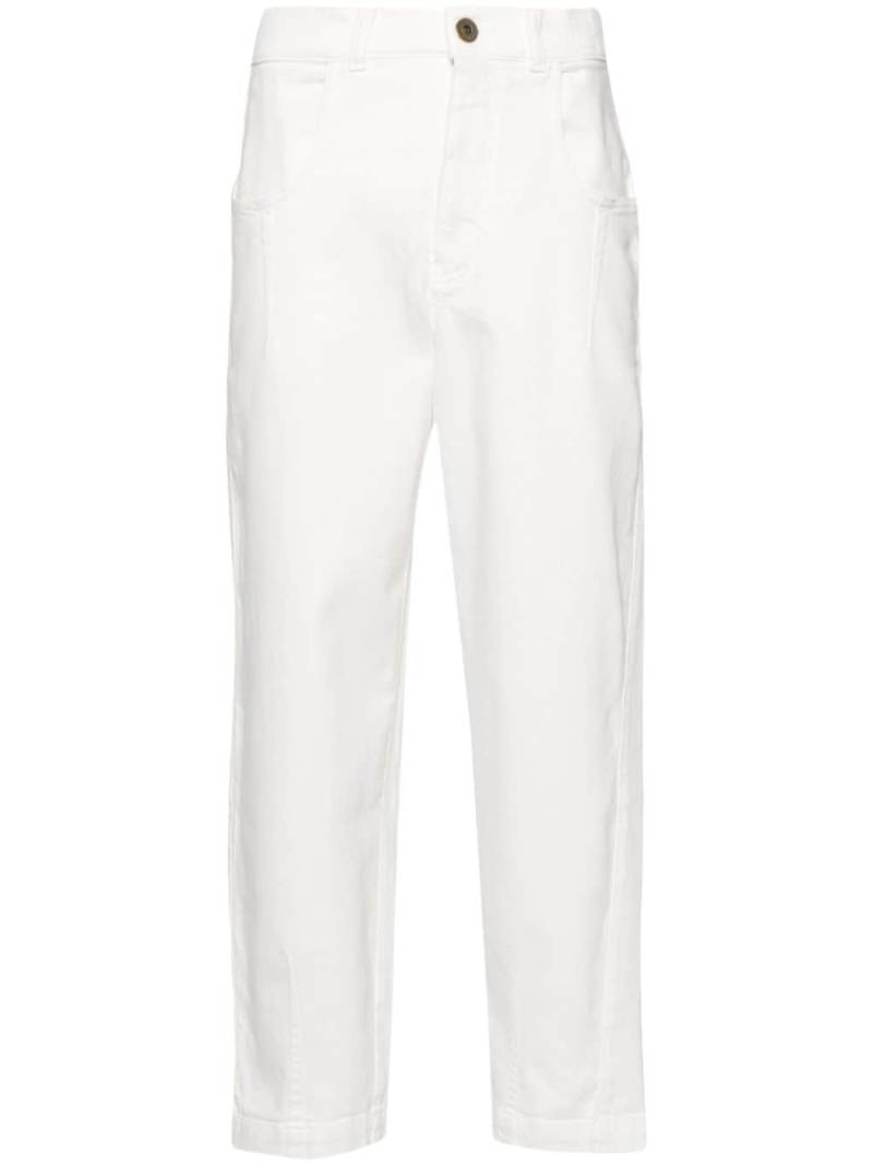 Eleventy high-rise tapered jeans - White von Eleventy