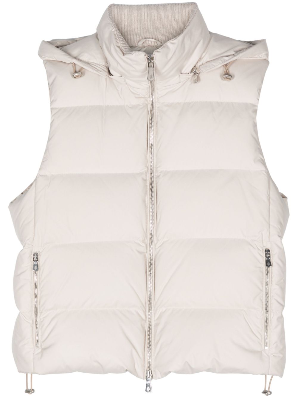 Eleventy hooded gilet - Neutrals von Eleventy