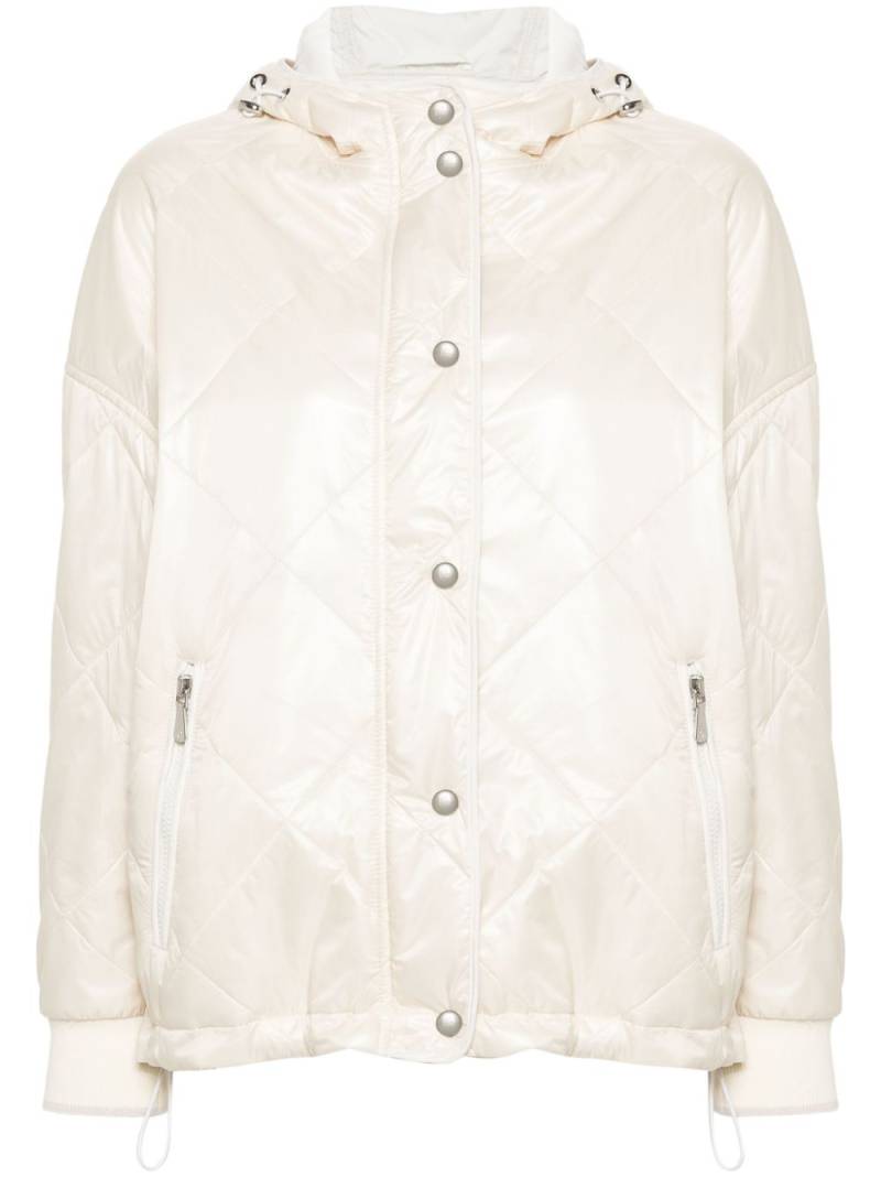 Eleventy hooded padded jacket - Neutrals von Eleventy