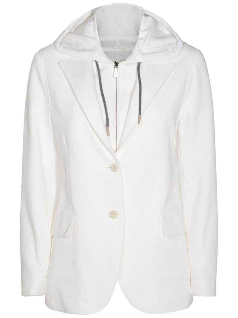 Eleventy layered blazer - White von Eleventy