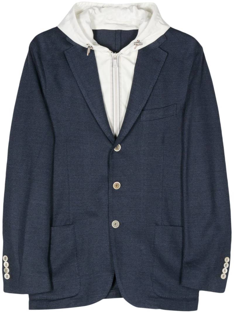 Eleventy layered-design blazer - Blue von Eleventy