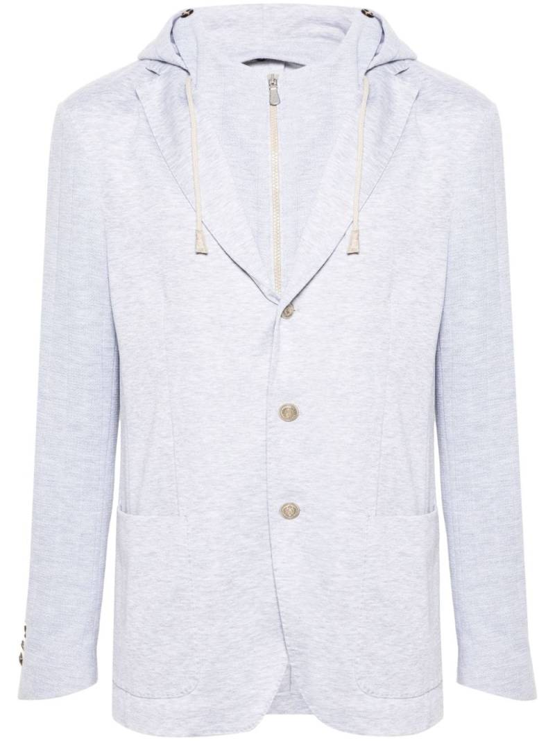 Eleventy layered mélange jacket - Grey von Eleventy