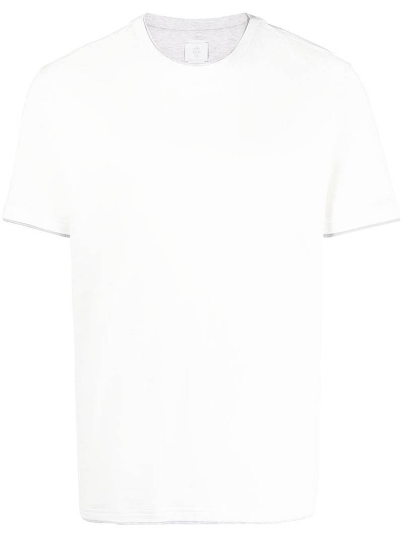 Eleventy layered short-sleeve T-shirt - White von Eleventy