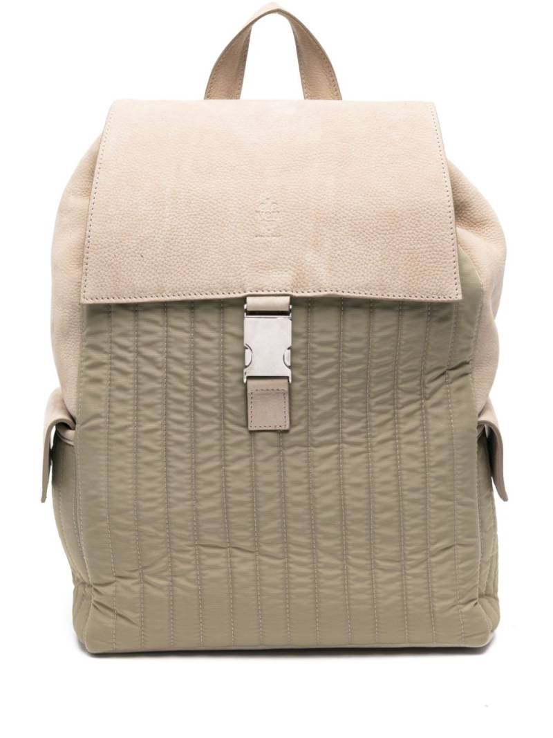 Eleventy leather backpack - Neutrals von Eleventy