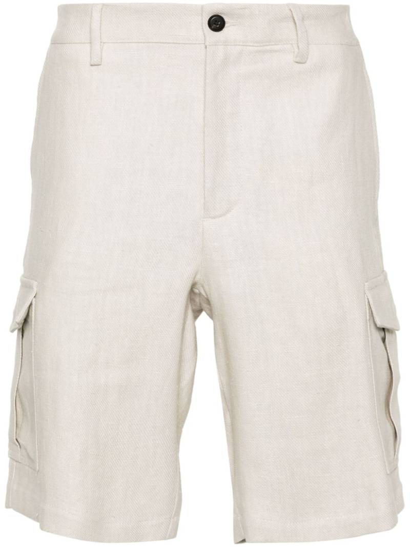 Eleventy linen cargo shorts - Neutrals von Eleventy