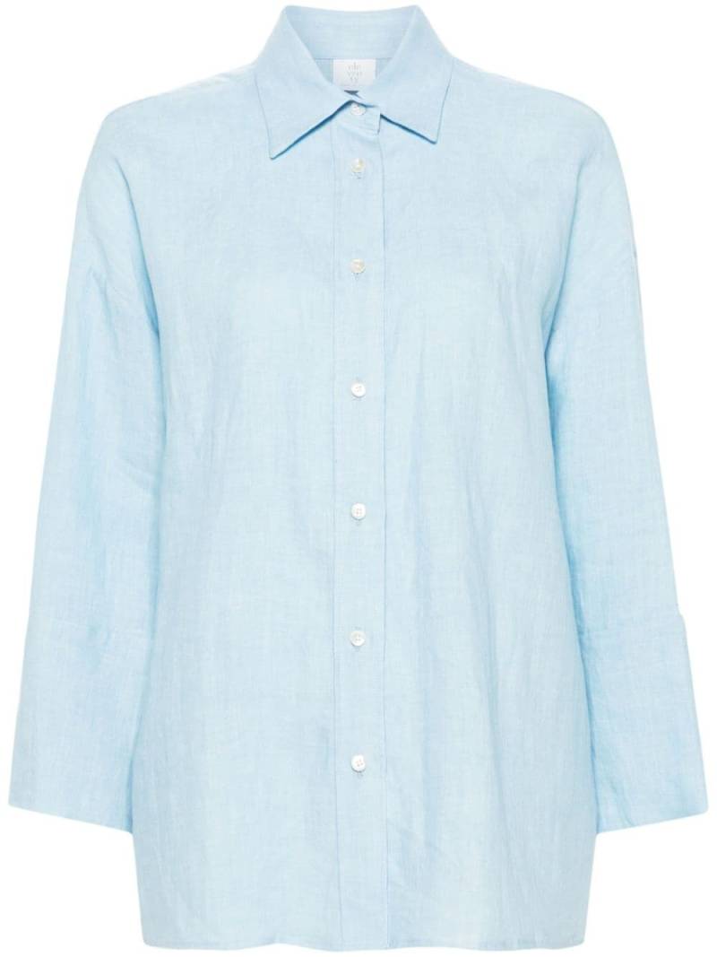 Eleventy linen drop-shoulder shirt - Blue von Eleventy