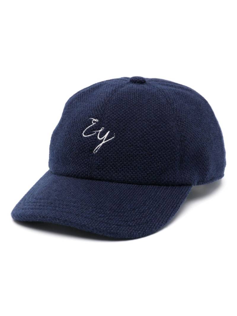 Eleventy logo-embroidered hat - Blue von Eleventy