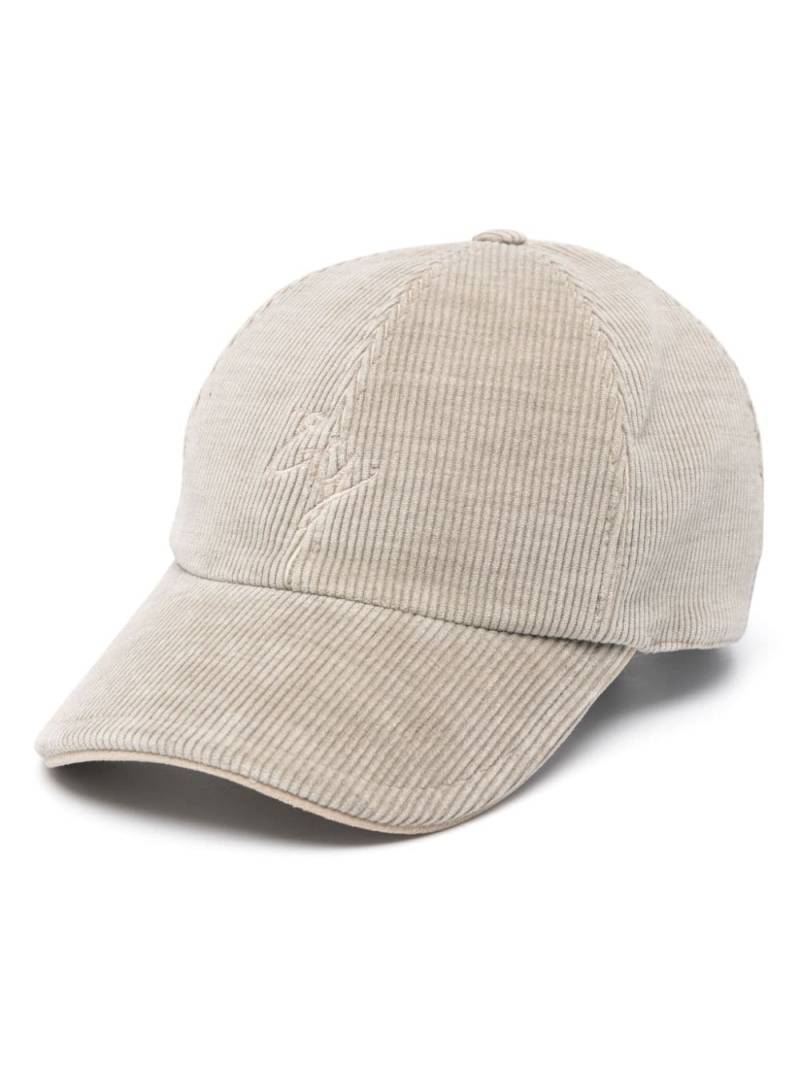 Eleventy logo-embroidered hat - Neutrals von Eleventy