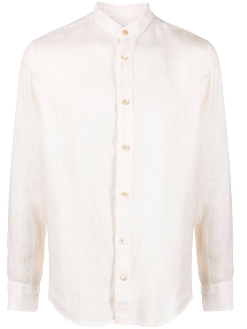 Eleventy long-sleeve linen shirt - Neutrals von Eleventy