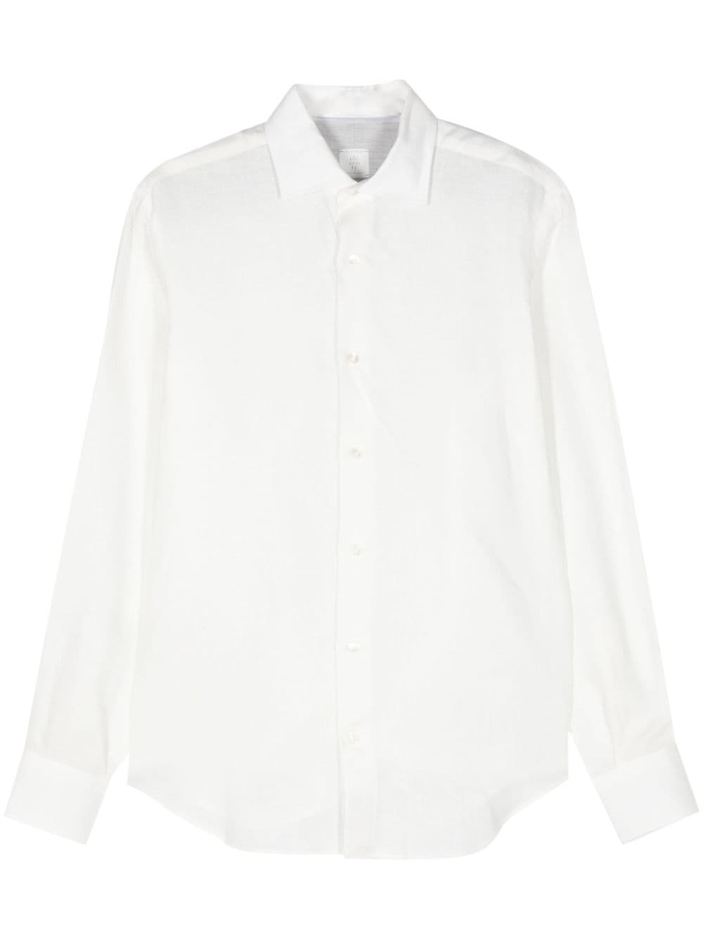 Eleventy long-sleeve linen shirt - White von Eleventy