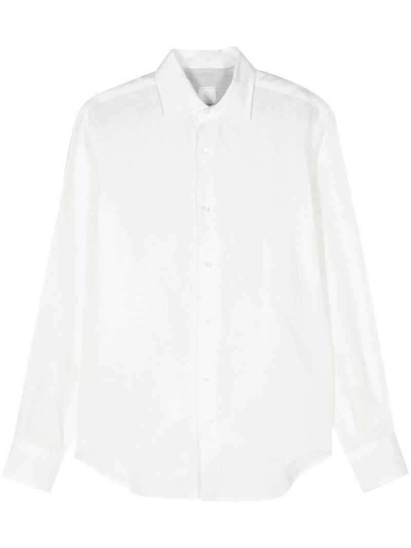 Eleventy long-sleeve linen shirt - White von Eleventy