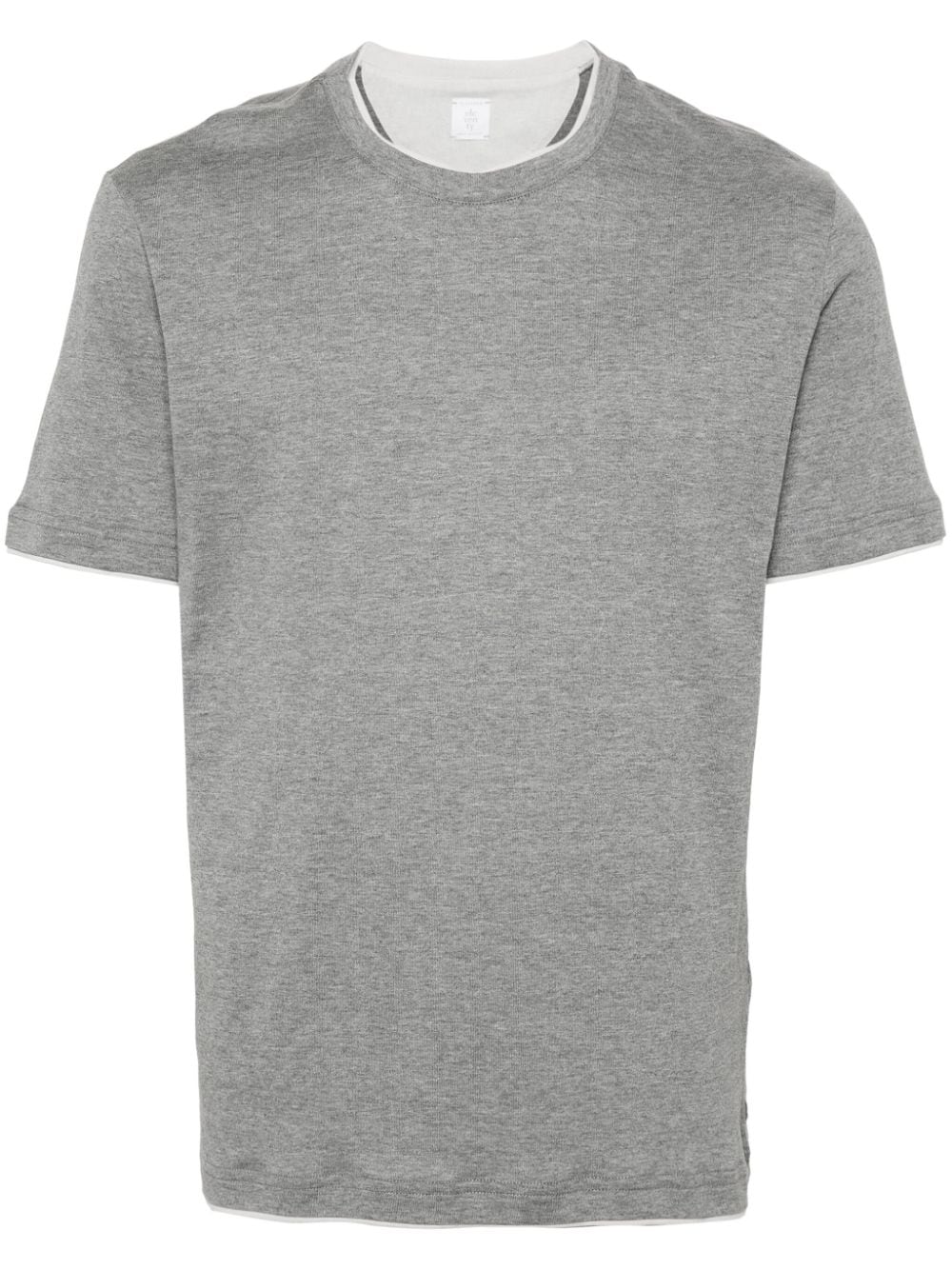 Eleventy mélange-effect cotton T-shirt - Grey von Eleventy